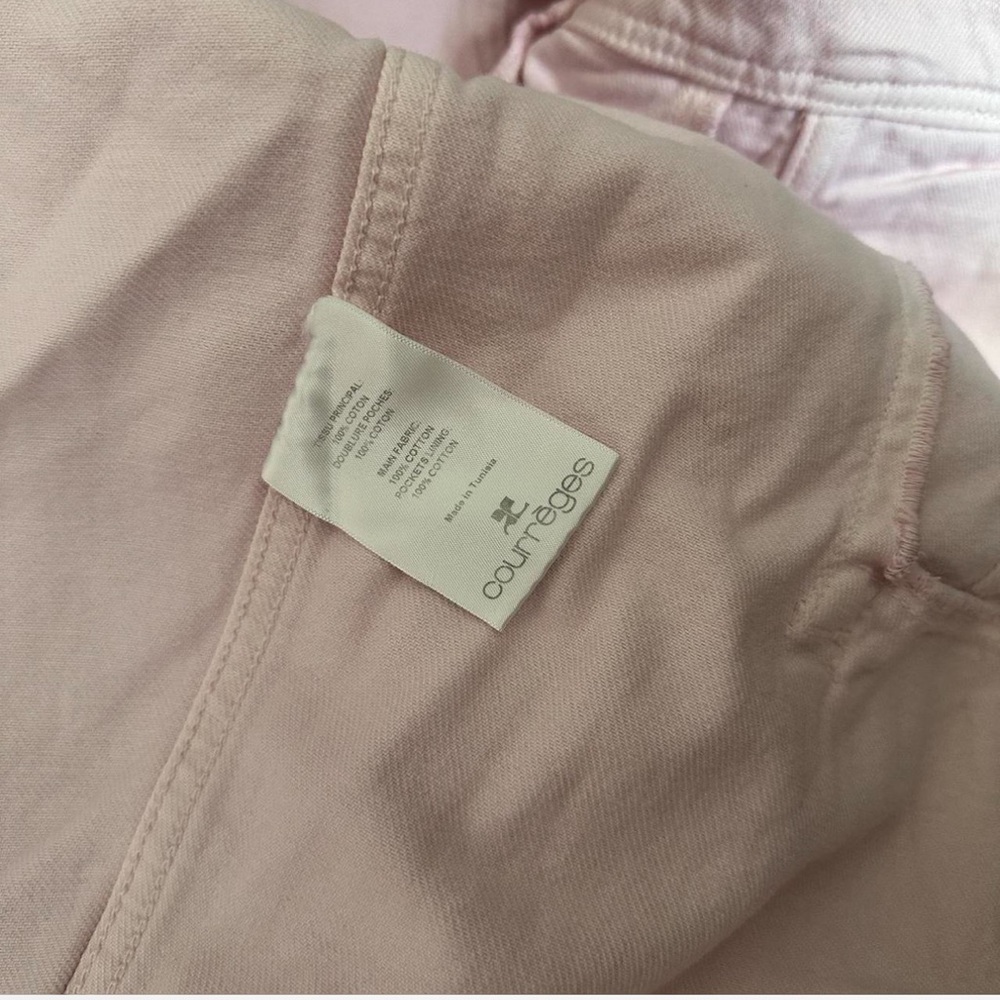 Courrèges Light Pink Jean Jacket - Picture 5 of 5